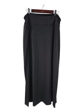 Faded Glory Black Knit Maxi Skirt Xl